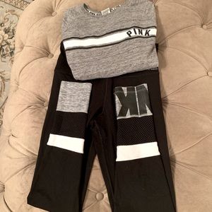 Victoria Secret Pink Active Sweat Shirt w/Leggings
